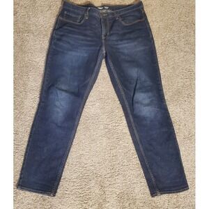 Old Navy Athletic Taper Jeans Mens 36x32 Blue Denim Flex Inseam measure 30.5"